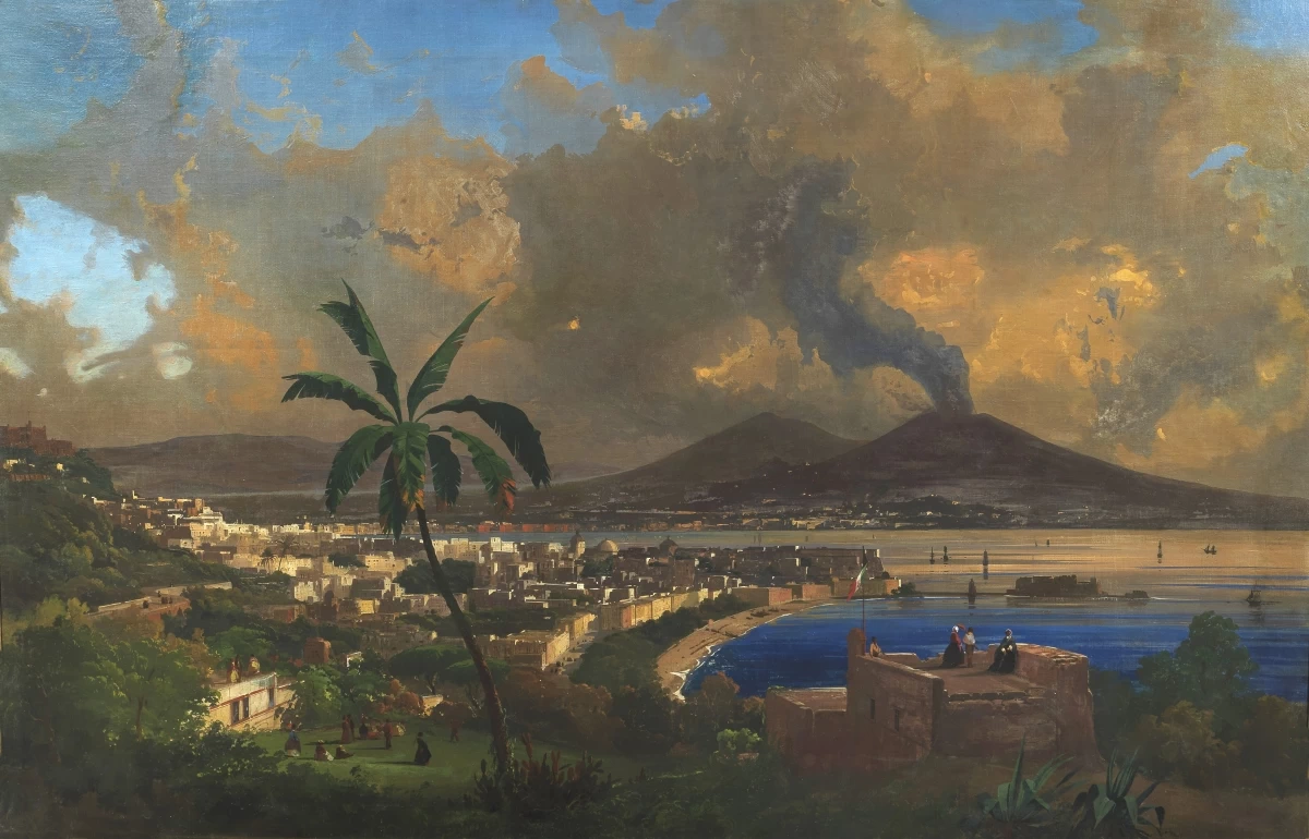 Veduta di Napoli dopo l’annessione del Regno delle Due Sicilie al Regno di Sardegna con il Plebiscito del 1860